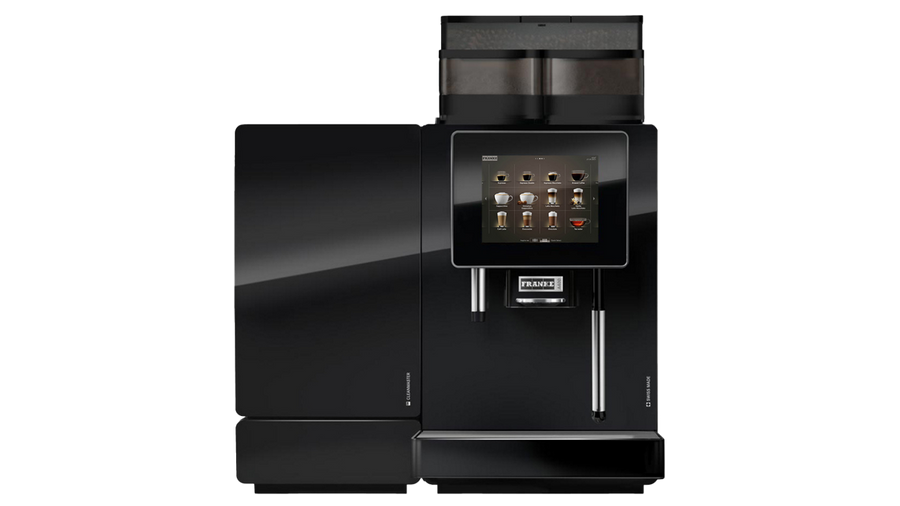 Franke A400 koffiemachine voor kantoor, vooraanzicht
