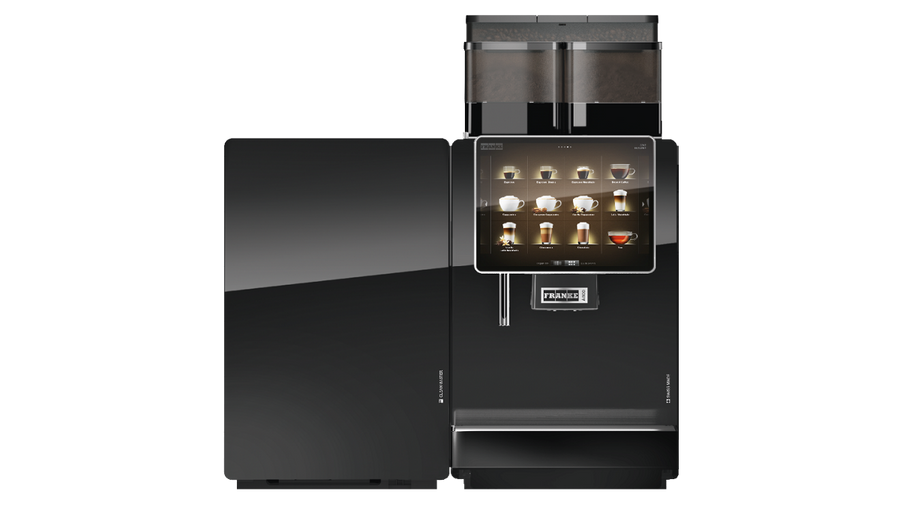 Franke A800 koffiemachine voor kantoor, vooraanzicht