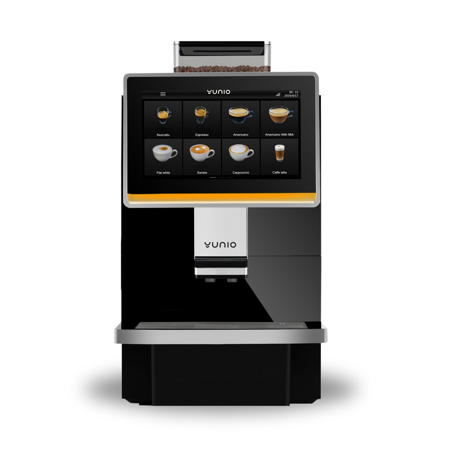Yunio X50 koffiemachine voor kantoor, vooraanzicht