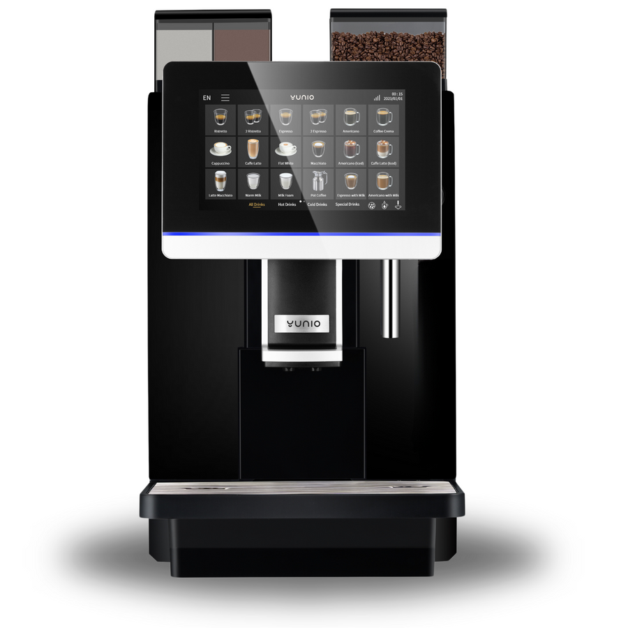 Yunio X91 koffiemachine voor kantoor, vooraanzicht